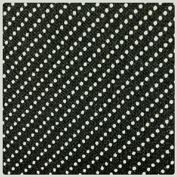 Studio M Micro-Dot Wrap-Look Dress Black Size S - Picture 3 of 5